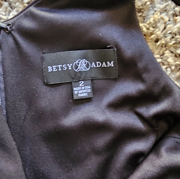 NwT Betsy and Adam Maxi Ombre Glitter Elegant Chic Maxi Dress sz 2 - Picture 10 of 12